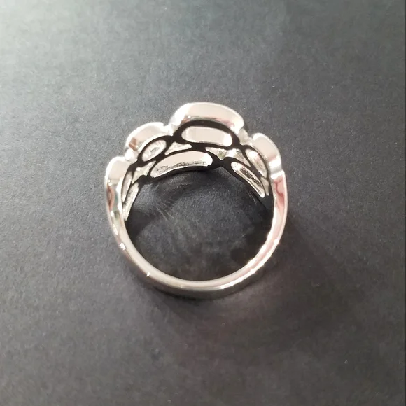 Lia Sophia 'Structure' Silver tone Ring - Picture 5 of 7